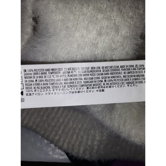 Hello Kitty and Friends Badtz-Maru Fuzzy Knit Sweater White Sweater Small - Picture 7 of 8